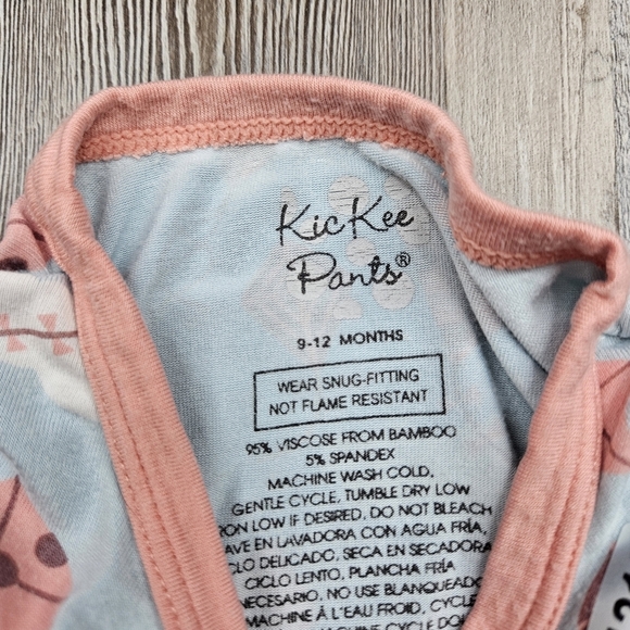 KicKee Pants Zippy Footie 9-12 months Kites Ruffle Butt - Picture 3 of 5